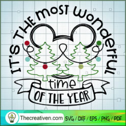 It's The Most Wonderful Time Of The Ye SVG Cut File fo Design 29386