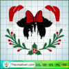 Minnie Double Santa Head SVG Cut File for Cricut & Silhouette 2 christmas disney 3 copy