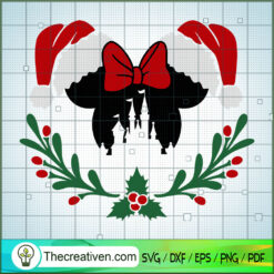 Minnie Double Santa Head SVG Cut File for Cricut & Silhouette