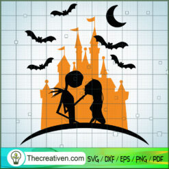 Disney Castle Jack And Sally SVG Cut File for Cricut & Silhouette