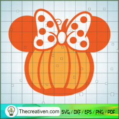 Minnie Pumpkin Halloween SVG Cut File for Cricut & Silhouette