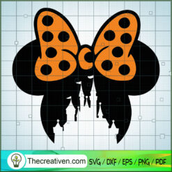 Halloween Minnie Bow SVG, Disney Halloween SVG, Mickey And Minnie SVG