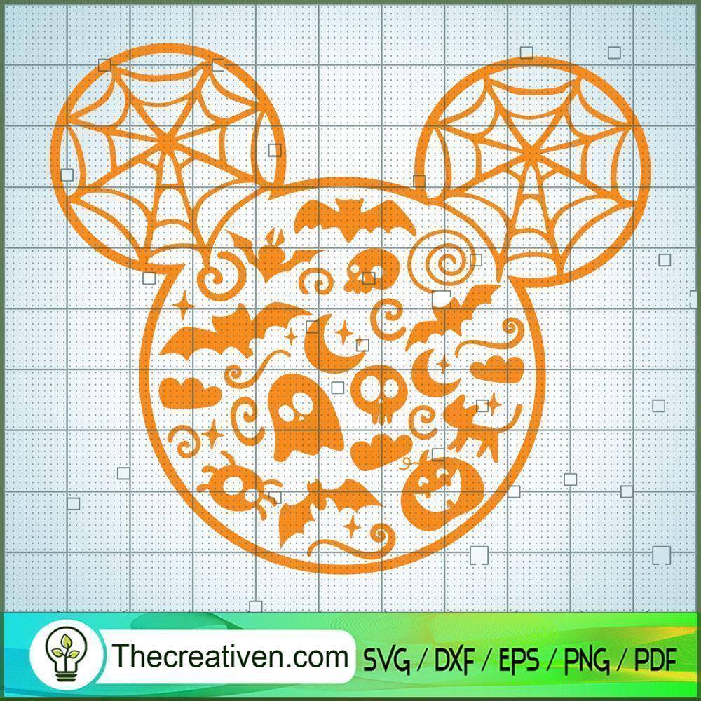 Halloween Mickey Head SVG, Disney Halloween SVG, Mickey And Minnie SVG 1 Halloween Mickey Head SVG, Disney Halloween SVG, Mickey And Minnie SVG