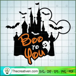 Boo To You SVG, Disney Halloween SVG, Mickey And Minnie SVG