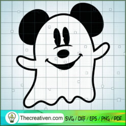 Mickey Ghost SVG, Disney Halloween SVG, Mickey And Minnie SVG
