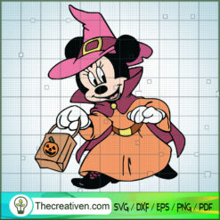 Mickey Funny Witch SVG, Disney Halloween SVG, Mickey And Minnie SVG