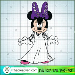 Scary Minnie SVG, Disney Halloween SVG, Mickey And Minnie SVG