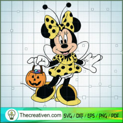 Cute Minnie Bee  SVG, Disney Halloween SVG, Mickey And Minnie SVG