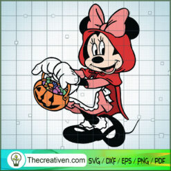 Cute Minnie Cinderella SVG Cut File for Cricut & Silhouette