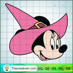 Minnie Witch Hat SVG, Disney Halloween SVG, Mickey And Minnie SVG