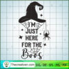 Im Just Here For The Boos SVG, Halloween SVG, Boo SVG, Witch SVG 2 im just here for the boos copy