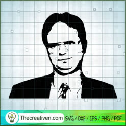 Dwight Schrute Face SVG, The Office TV Show SVG, Funny Movie SVG