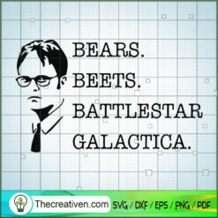 Bears Beets Battlestar Galactica SVG Cut File for Cric Design 29034