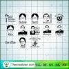 Bundle Of The Office TV Show SVG Cut File for Cricut & Silhouette 2 Bundle copy
