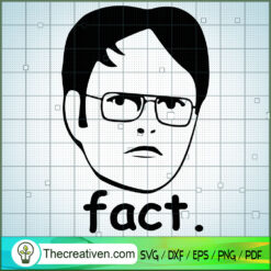Fact Funny Face SVG, The Office TV Show SVG, Funny Movie SVG