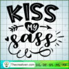 Kiss My Sass Free SVG Cut File for Cricut & Silhouette 2 Kiss my sass copy