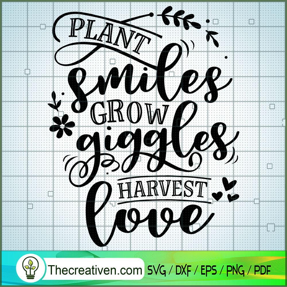 Plant Smiles Grow Giggles Free SVG Cut File for Cricut & Silhouette 1 Plant Smiles Grow Giggles Free SVG Cut File for Cricut & Silhouette