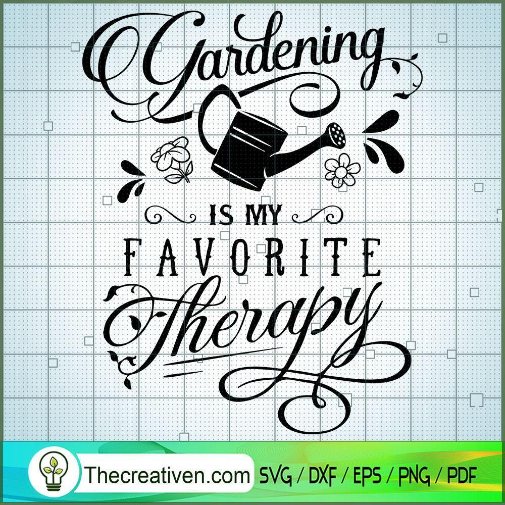 Gardening My Therapy Free SVG Cut File for Cricut & Silhouette 1 Gardening My Therapy Free SVG Cut File for Cricut & Silhouette