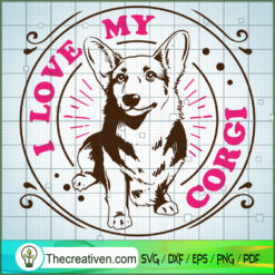 Love My Corgi Free SVG Cut File for Cricut & Silhouette