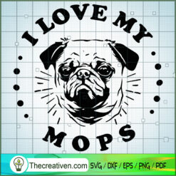 I Love My Mops Free SVG Cut File for Cricut & Silhouette