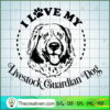 I Love My Guardian Dog Free SVG Cut File for Cricut & Silhouette 2 I love my guardian dog copy