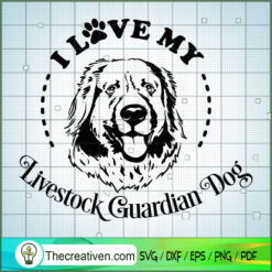 I Love My Guardian Dog Free SVG Cut File for Cricut & Silhouette