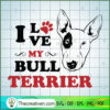 Bull Terrier Free SVG Cut File for Cricut & Silhouette