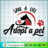 Adopt A Pet SVG Free, Dog Pet SVG Free, Free SVG For Cricut Silhouette 2 Adopt a pet copy