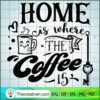 Home Is Where The Coffee Is Free SVG Cut File for Cricut & Silhouette 2 Home is where the coffee is copy