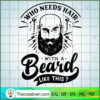 Who Needs Hair Free SVG Cut File for Cricut & Silhouette