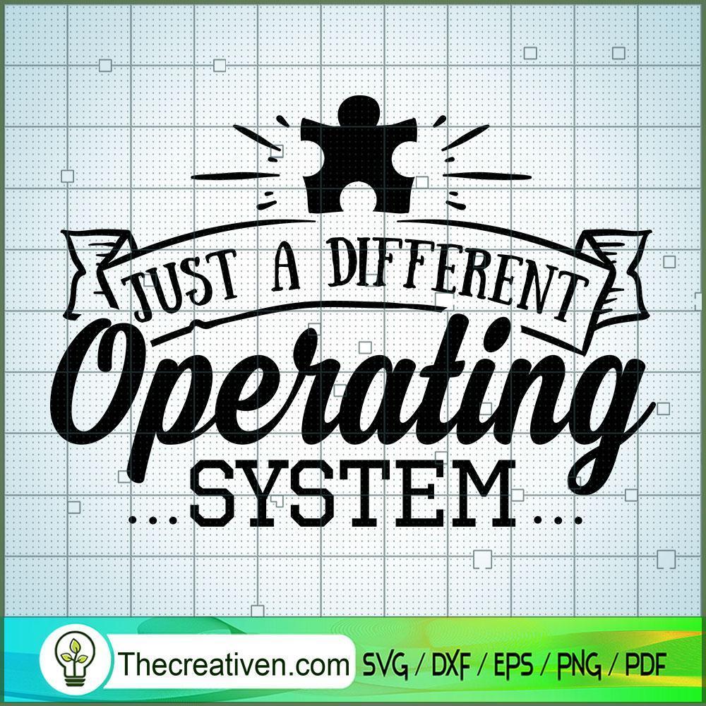 Just A Different Operating SVG Free, Autism SVG Free, Free SVG For Cricut Silhouette 1 Just a different operating copy