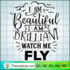 I Am Beautiful I Am Brillian SVG Cut File for Cricut 3 I am beautiful I am brilliant copy