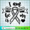 I Am His Voice Free SVG Cut File for Cricut & Silhouette