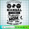 Autism comes with a mom copy