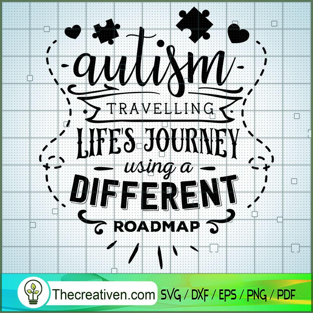Autism - Different Roadmap Free SVG Cut File for Cricut & Silhouette 1 Autism - Different Roadmap Free SVG Cut File for Cricut & Silhouette