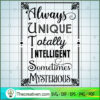 Always Unique SVG, Autism SVG, SVG For Cricut Silhouette 2 Always unique copy