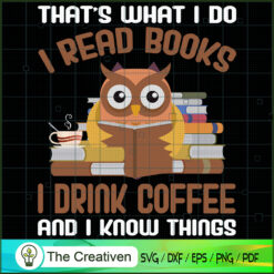 That's What I Do I Read Book SVG Cut File for Cricut Design 27840