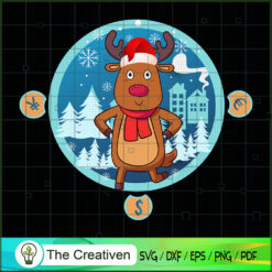 The Reindeer Christmas SVG, Christmas SVG, Merry Xmas SVG
