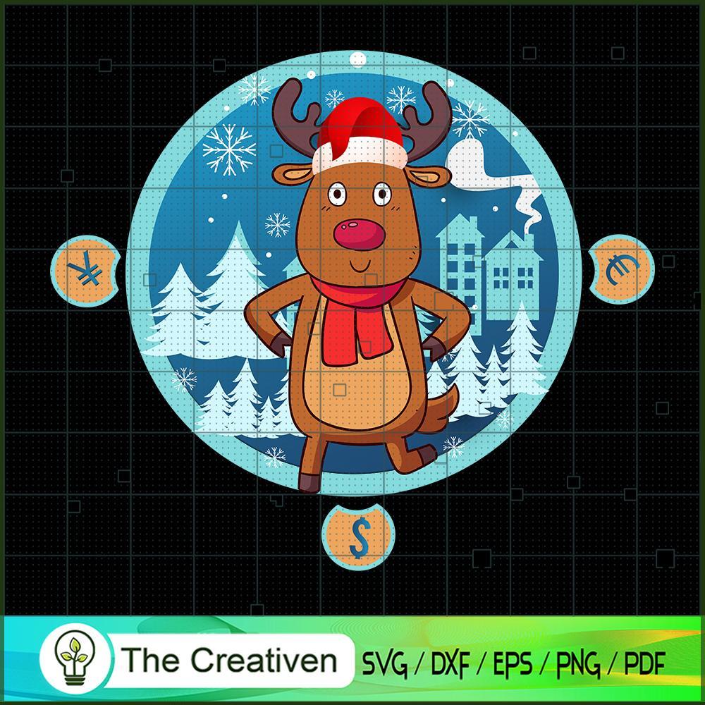 The Reindeer Christmas SVG, Christmas SVG, Merry Xmas SVG 1 The Reindeer Christmas SVG, Christmas SVG, Merry Xmas SVG