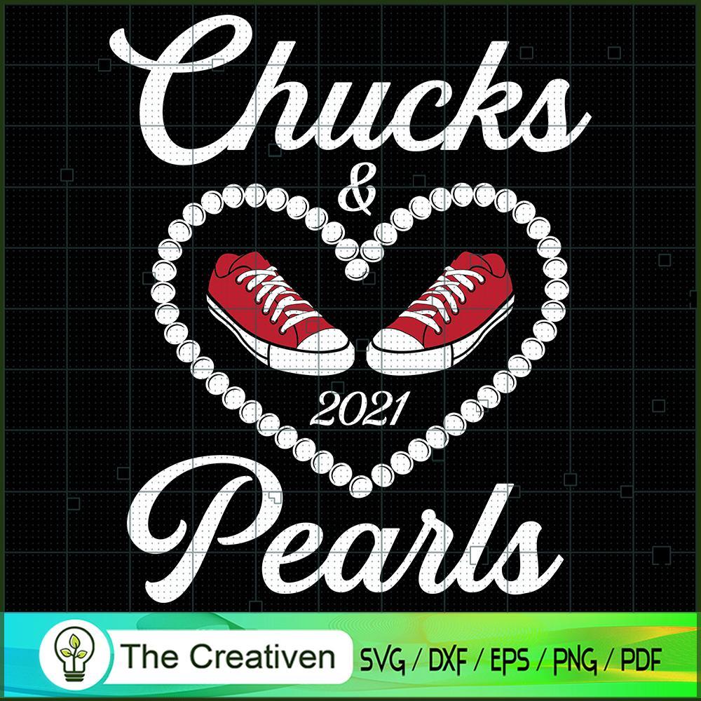 Chucks & Pearl Heart Pink SVG Cut File for Cricut & Silhouette 1 Chucks & Pearl Heart Pink SVG Cut File for Cricut & Silhouette
