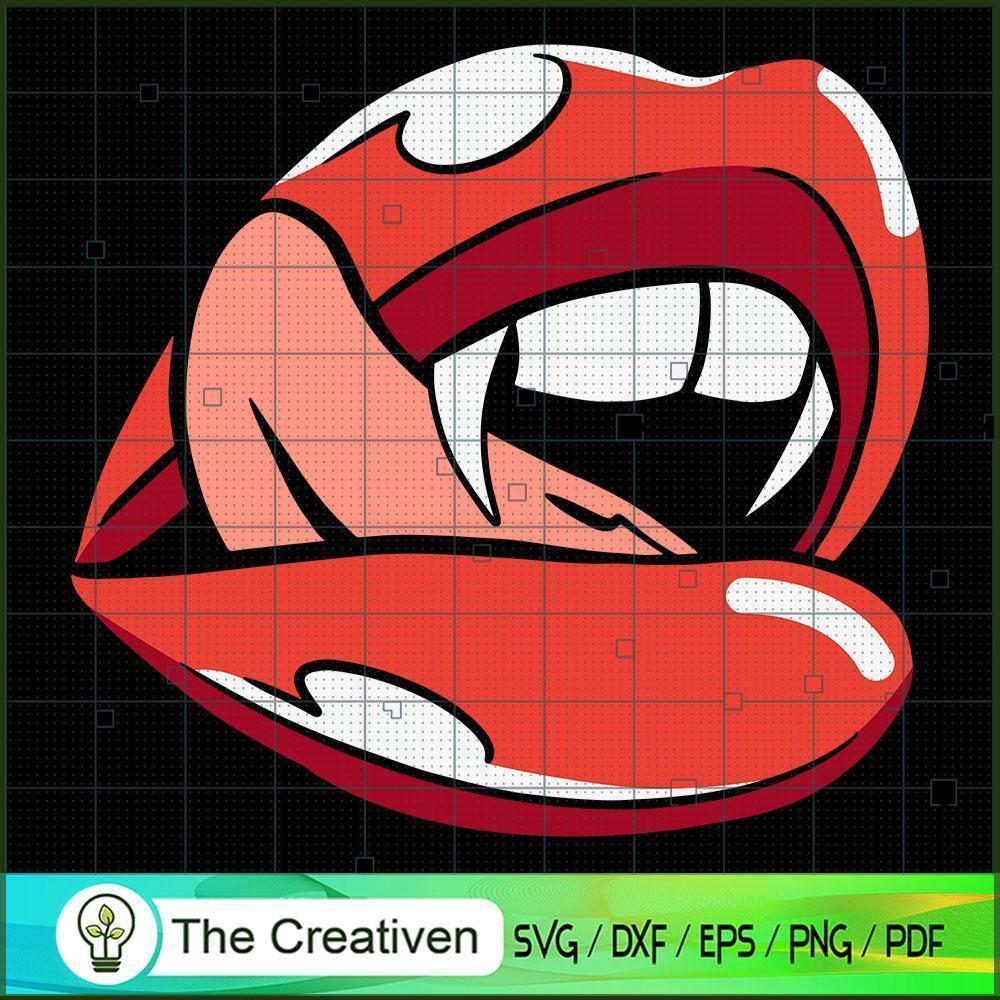 Vampire Lips Halloween SVG, Halloween SVG, Trick or Treat SVG, Halloween Mom SVG 1 103 copy 1