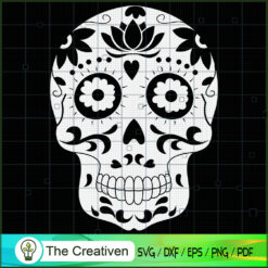 Halloween Sugar Skull Funny SVG Cut File for Cricut & Silhouette