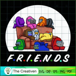 Among Us Playing With Friends SVG, Among US SVG, Gaming SVG