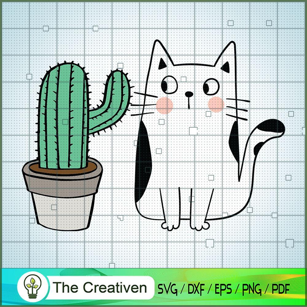 Cats and Cactus Floral SVG, Cactus SVG, Cute Cactus Quotes SVG 1 14 copy 4