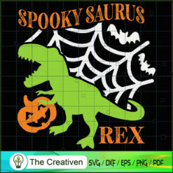 Spooky Saurus Rex SVG Cut File for Cricut & Silhouette