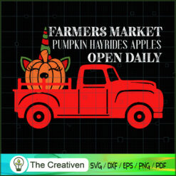 Farmers Market Pumpkin Hayri SVG Cut File for Cricut