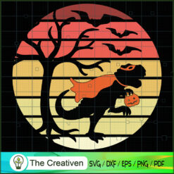 Treat Dinosaur Halloween SVG Cut File for Cricut & Silhouette