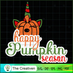 Happy Pumpkin Season SVG Cut File for Cricut & Silhouette