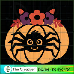Pumpkin Spooky Halloween SVG Cut File for Cricut & Silhouette
