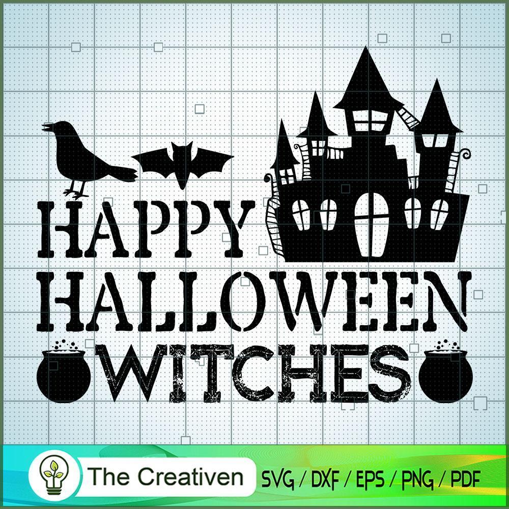 Happy Halloween Witches SVG, Halloween SVG, Horror SVG, Halloween Scary SVG 1 60 copy 1